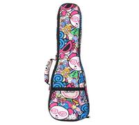 WHAMVOX Funda para Ukelele de 21 Pulgadas Acolchada Gruesa, Bolsa de Transporte Ligera y Portátil, Correas Ajustables y Gran Capacidad para Ukulele Soprano, Estuche Práctico para Uso