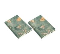 WHAMVOX Fundas de Tela Ajustables para Libros y Planners, Decoracion Colegio Material Tejido Resistente al Desgaste, Pack de 2 Unidades para Estudiantes y Notebooks