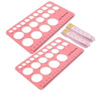 WHAMVOX Herramienta de Medición de Silicona para Pezones Plantilla Circular y Regla Flexible, Simple de Usar y Precisa para Madres Lactantes