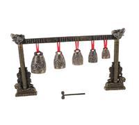 WHAMVOX Instrumento de Campanas de Bronce Vintage con Campanas y Diseño de Dragón Instrumento de Percusión Tradicional Chino para Música Profesional y Decoración Cultural Celebraciones