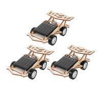 WHAMVOX Juego De 3 Piezas Kit Coches Solares para Educativo Stem de Montaje DIY Juguete Robótico de Energía Limpia para Fomentar Creatividad y Aprendizaje Grupo