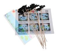 WHAMVOX Juego de Materiales para Preescolar Pegatinas Multifunción Negras para Teatro de Marionetas de Sombras DIY, Bricolaje y Aprendizaje Interactivo en Áreas de Narración y Expresión