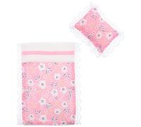 WHAMVOX Juego de Ropa de Cama para Casa de Muñecas Accesorios para Minicama Sábana Grande y Almohada Kit para Dormitorio de Mini Casa de Muñecas Suministros para Mini Camas Decoración