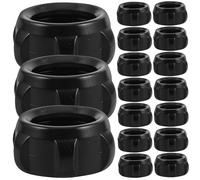 WHAMVOX Kit de 20 Tuercas de Ciruela Diseño Sencillo y Estable para Montaje Seguro y Carga Conveniente Plástico Negro para Soporte de Teléfono de Coche