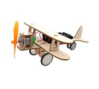 WHAMVOX Kit de Avión de Madera DIY Educativo Modelo de Avión para Montar Manualmente Juguete de Ensamblaje para Desarrollo de Habilidades Prácticas y Creativas Regalo Didáctico para