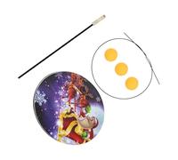 WHAMVOX Kit De Entrenamiento De -Pong con Eje Elástico para Interiores y Exteriores Dispositivo Práctico y Duradero con Base De Acero Inoxidable para Niño Niña y Adultos Herramienta De Ten
