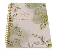 WHAMVOX Libro de Registro Bancario y Libro de Chequera para Uso Personal y Empresarial, Cuaderno de Papel Verde Diseño Clásico para Gestión Financiera