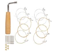 WHAMVOX Llave de Afinación para Lira Kit de Clavijas Resistentes de Acero Inoxidable Accesorios para Mantenimiento y Ajuste de Cuerdas Tamaño Compacto para Músicos