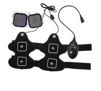 WHAMVOX Máquina de Masaje de Grasa para Brazos y Pantorrillas Negra, Cinturón Adelgazante Microelectrónico, Ejercitador Portátil para Tonificar Músculos, Deporte y Fitness, Uso Doméstico