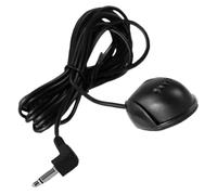 WHAMVOX Micrófono para Coche Conector de 3,5 Mm, Micrófono Externo de Condensador Electret, Cable de 3 Metros, Compatible Entrada Auxiliar para Radio y Grabación en Vehículos