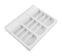 WHAMVOX Mini Estantería Blanca para Casa de Muñecas Armario Miniatura de Madera Ecológica Estantería Decorativa Práctica para Manualidades y Coleccionistas