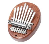 WHAMVOX Mini Kalimba de Pulgar Portátil de Madera 8 Tonos, Piano de Dedo Compacto para Principiantes y Niños, Instrumento Musical Pequeño Fácil de Transportar, Práctica y Entretenimiento