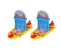 WHAMVOX Minijuego De Pinball Cuatro En Raya Bolas para Niños, Tamaño Mini, Material Seguro Sin Sustancias Nocivas, Juego De Baloncesto De Escritorio Adecuado para Entretenimiento y Agilidad Manual