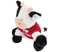 WHAMVOX Muñeco de Vaca de Peluche Suave de Felpa Corto Tamaño para Muñeca de Juguete Adorable para Decoración y Obsequio Infantil Juguete Niñas Compañera de Juegos