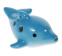 WHAMVOX Ocarina de Cerámica Portátil de 6 Agujeros con Diseño de Mamífero Marino, Pequeño Instrumento Musical para Niños y Adultos, Sonido Claro y Corto Reverberación Adecuado