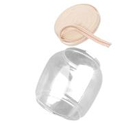 WHAMVOX Pantalla de Vidrio de Repuesto para Lámpara de Queroseno Chimenea Transparente Redonda Resistente al Viento Mecha de Algodón 09 CM para Lámparas de Aceite Vintage