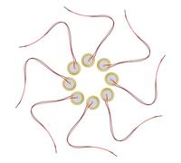 WHAMVOX Pastillas Piezoeléctricas Para Guitarra 35mm, 15 Unidades Cable De 25 Cm, Elementos De Disco Piezoeléctrico Para Disparadores De Batería Electrónica y Accesorios De Amplificador