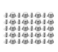 WHAMVOX Patas para Bolsos 20 Piezas Tornillos Incluidos de Aleación de Zinc Accesorios para Fabricación y Reparación Protección contra Desgaste para Maletas y Bolsos Tipo Bucket