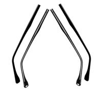 WHAMVOX Patillas Compatibles Universalmente con Diseño Estilizado para Gafas de Metal Negro y Fáciles de Reemplazar Pack de 2 Pares para Reparación y Uso Diario