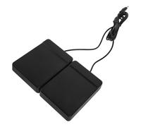 WHAMVOX Pedal de Bombo Eléctrico Doble para Batería Electrónica con Conector 3,5 Mm, Pedal de Percusión Enrollable Compacto, Accesorio Portátil para Práctica y Uso en Estudio