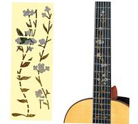 WHAMVOX Pegatinas De Inlay Para Guitarra Decoración De Fretboard Fácil De Pegar y Quitar Uso Repetido Estilo Elegante De Flores y Hierba Compatible Diversos Tipos De Guitarras