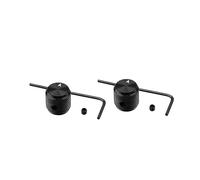 WHAMVOX Perillas de Volumen Control de Volumen Fácil de Usar Aleación de Zinc Negro 2 Juegos para Guitarra Eléctrica Accesorios para Instrumentos y Tienda