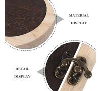 WHAMVOX Placa de Cubierta de Enchufe de Madera para Diseño Puerta de Hadas en Madera Natural Quemada Protector de Enchufe a Prueba de Contacto para Seguridad Infantil y Mascotas