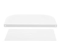 WHAMVOX Placa de fijación para soporte de monitor de acero blanco, 1 juego, mantiene los monitores estables, para refuerzo de escritorio y sesiones de trabajo