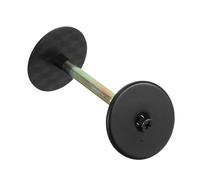 WHAMVOX Placa de para Agujero de Puerta Resistente Protector Metálico Redondo para Puertas de Madera y Metal Compatible con Grosor de Diseño Práctico y Funcionalidad Versátil