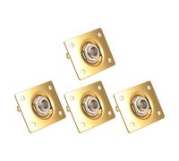 WHAMVOX Placa de Salida, 4 Unidades Cuadradas para Guitarra Eléctrica, Conector Jack de Salida de Línea, Accesorios para Reparación y Sesiones de Improvisación