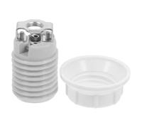 WHAMVOX Portalámparas Reparación de Lámparas y Multiuso Fácil Instalación para Cerámico E14 Blanco Casquillo Roscado Kits de Bricolaje
