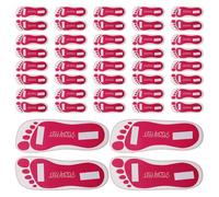 WHAMVOX Protectores Adhesivos Desechables para Pies 25 Pares de Almohadillas Precisas de Papel Cartón para Profesionales de Spray Tanning