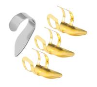 WHAMVOX Púas De Dedo De Metal Juego De Púas Ajustables Para Guitarra y Banjo Accesorios Para Dedos De Guitarra Para Pulgar Índice Escenario De Ensayo