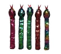 WHAMVOX Pulsera De Serpiente Lentejuelas Para Niños 5 Piezas Tamaño Ajustable Bandas Slap Resistentes Al Desgaste Juguete Infantil Para Fiestas y Festivales