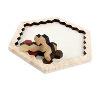 WHAMVOX Puzzle Educativo de Madera para Preescolar Interactivo de Desarrollo de Habilidades para Bebés y Pequeños Juguete Montessori de Aprendizaje Temprano