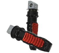 WHAMVOX Reposapiés Diseño Moderno Alta Dureza y Resistencia Corrosión en Aleación de Aluminio Rojo Pack de 2 Piezas de Motocicleta para Accesorios de Moto