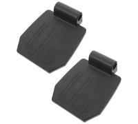 WHAMVOX Reposapiés elevable para silla de ruedas en color negro, material PP resistente con capacidad de carga fuerte, pack de 2 piezas para usuarios con trastornos de movilidad en