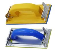 WHAMVOX Soporte Manual para Papel de Lija 2 Piezas, Lijadora para Paneles de Yeso, Herramienta de Lijado para Carpintería, Soporte Ergonómico para Pulido y Acabado de Paredes