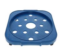 WHAMVOX Soporte para Cilindros de Gas con Ruedas, Base Reforzada Azul | Acero Inoxidable y Pp, para Restaurantes y Cocinas Familiares, Ayuda a Mantener el Tanque Ordenado