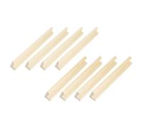 WHAMVOX Soportes de Madera para Dominó 19 Cm, Bandejas para Cartas de Dominó 8 Piezas (4 Tipo a 4 Tipo B), Organizadores Multifunción para Juegos de Mesa y Manualidades Creativas