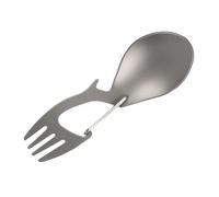 WHAMVOX Spork Camping Multiusos de Titanio con Abridor de Botellas Práctico para Exterior Cubierto Portátil Pequeño para Cocina y Acampada
