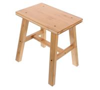 WHAMVOX Taburete Pequeño de Madera Natural Banco bajo Multifunción para Cambio de Zapatos Asiento Compacto para Hogar y Jardín Diseño Elegante y Resistente Banqueta Decorativa Versátil