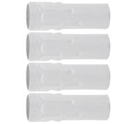 WHAMVOX Tubo de Lámpara de Hierro E14 4 Piezas para Candelabro | Cubierta de Base en Color Claro, para Luces Tipo Vela y Lámparas de Cristal, Conjunto de 4 Unidades