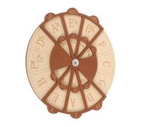WHAMVOX Wooden Guitar Chord Trainer Circle Of Fifths Wheel Portable Music Theory Tool For Beginners And Students With Chord Assist And Melody Progression Aid