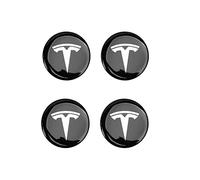 WHAPELQ 4 calcomanías para tapacubos centrales de rueda de coche, para Tesla Model 3 Y, S X, neumáticos de llantas, decoración de estilo