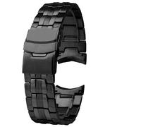 WHARGTSL Compatible Fit For Casio Edifice EF-550D, correa de acero inoxidable, accesorio for hombre, 22 mm(Black)