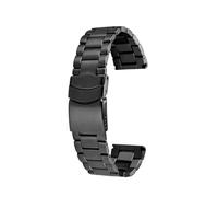 WHARGTSL Correa de acero inoxidable de 23 mm compatible Fit For la cadena de reloj Casio serie PROTREK PRW-60YT PRW-70/50/30 PRW-6900Y, pulsera negra plateada for hombre.(Black)