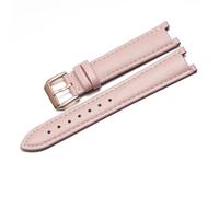 WHARGTSL Correa de Reloj de Cuero Genuino for Mujer de Vivienne Westwood, Correa de Reloj Fit For Interfaz cóncava Suave y cómoda, Pulsera de 18mm(Pink-Rose-K1)
