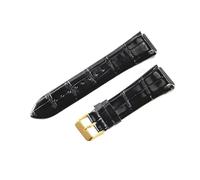 WHARGTSL Correa de Reloj de Piel de Vaca de Primera Capa Apta for Correa de Reloj Fit For Guess 22mm W0040G3/W0040G5/W0247G3(Black-GD-K1)