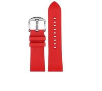 WHARGTSL Correa de reloj de silicona de goma compatible Fit For Casio PRG-600YB PRG-650 PRW-6600, accesorio for reloj de hombre de 24 mm.(Red-steel-K2,20mm)